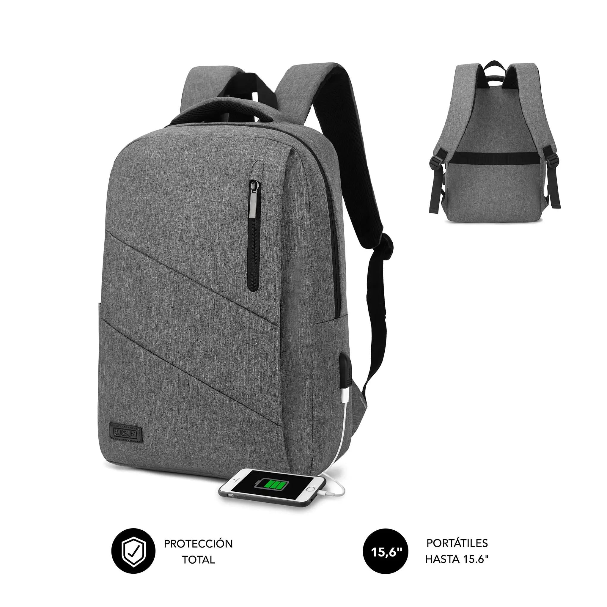 Subblim Mochila City - para Portatiles de hasta 15,6