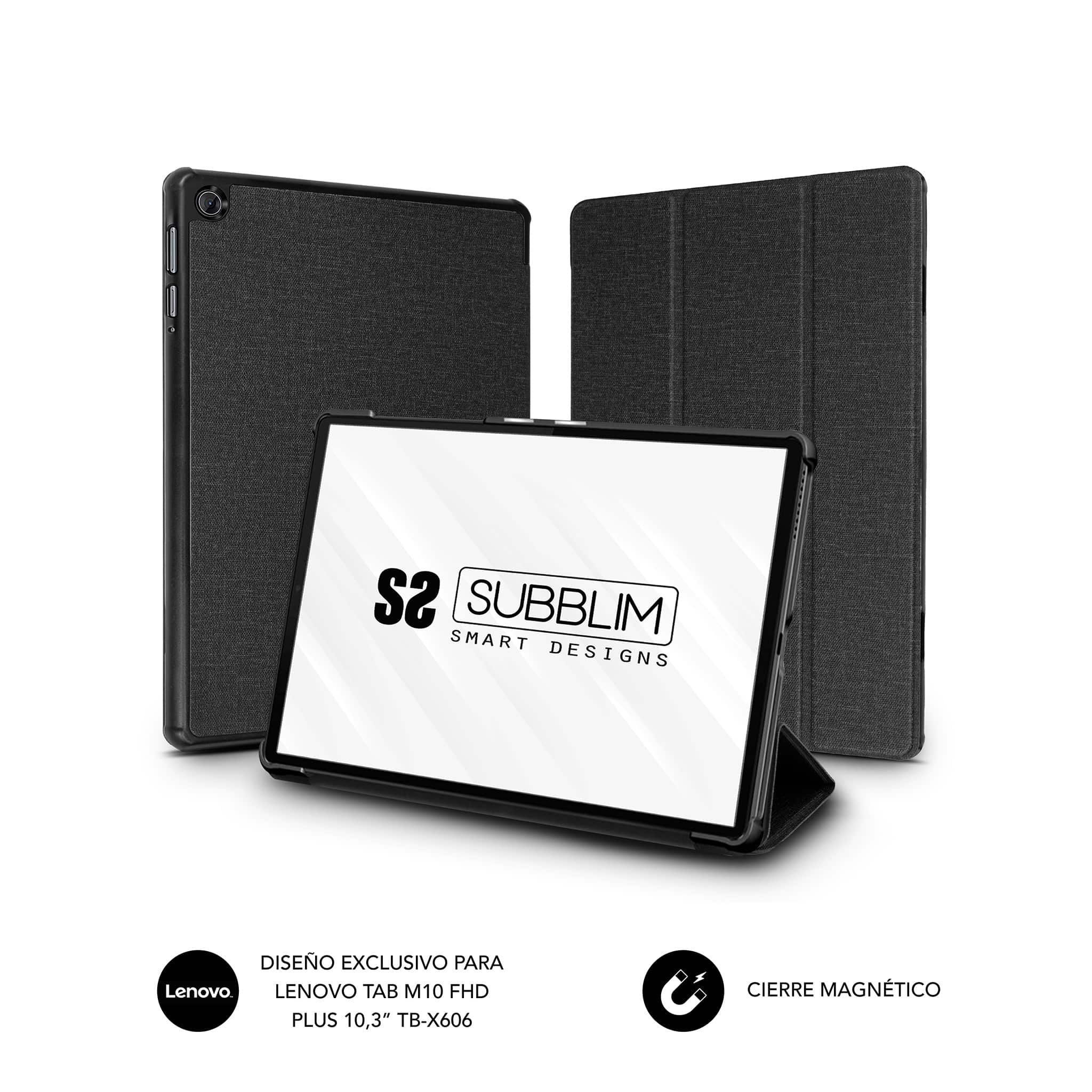 Subblim Shock Case Funda para Tablet Lenovo M10 HD - Diseo Full Smartcover - Carcasa de Policarbona