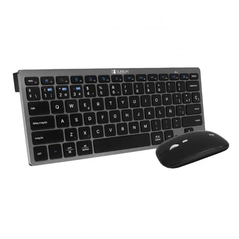 Subblim Combo Multidispositivo - Teclado y Rat�n - Tecnolog�a inal�mbrica Bluetooth y radiofrecuenci