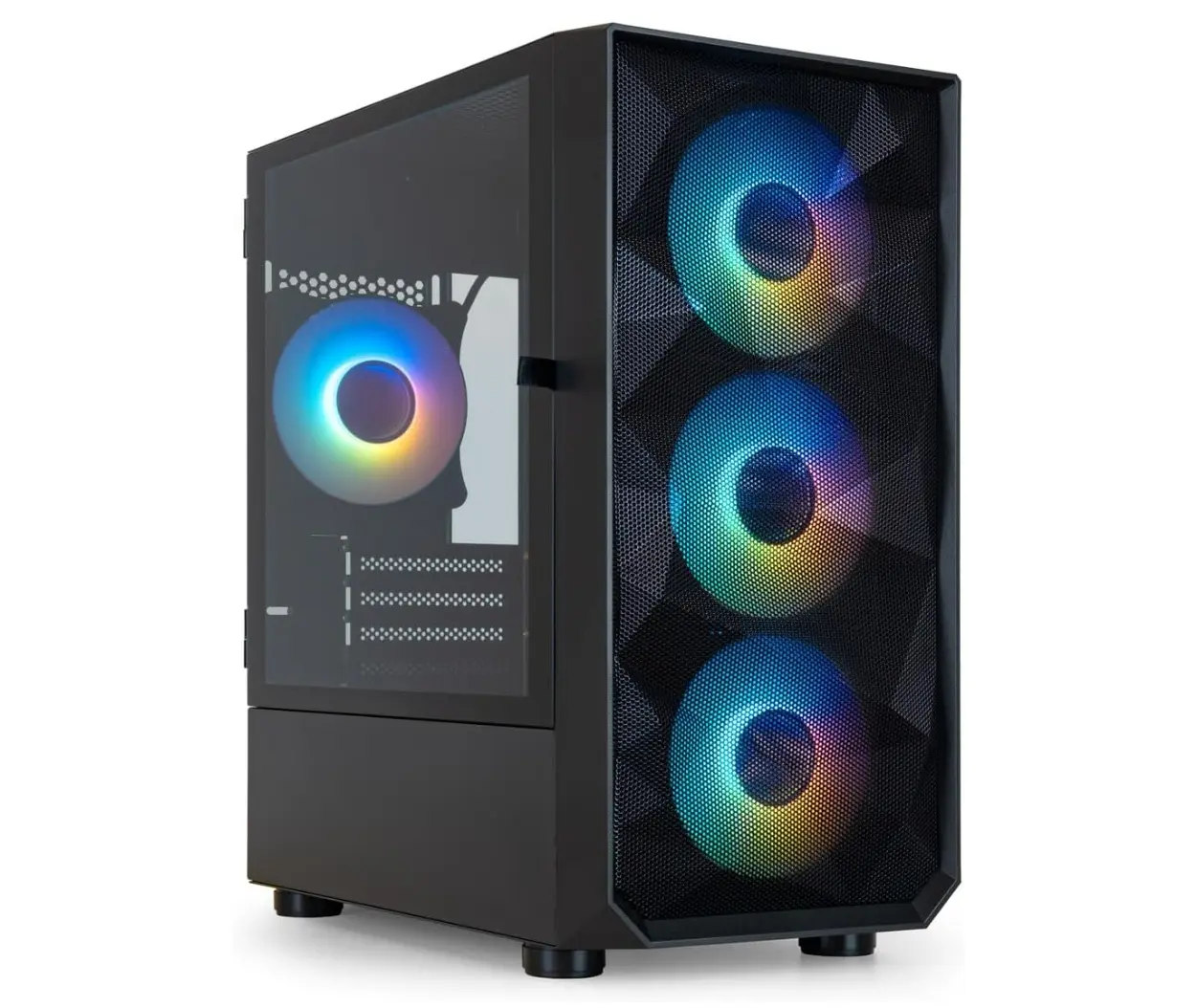 Tooq Seizure Caja Minitorre Gaming Micro-ATX/Mini-ITX - Panel Lateral Cristal Templado - Tama�o Disc