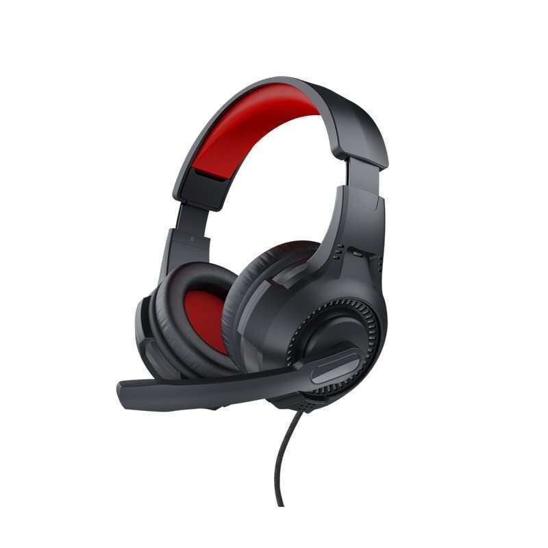 Trust Auriculares Circumaurales para Juegos - Microfono Plegable - Diadema Ajustable - Sonido Estere