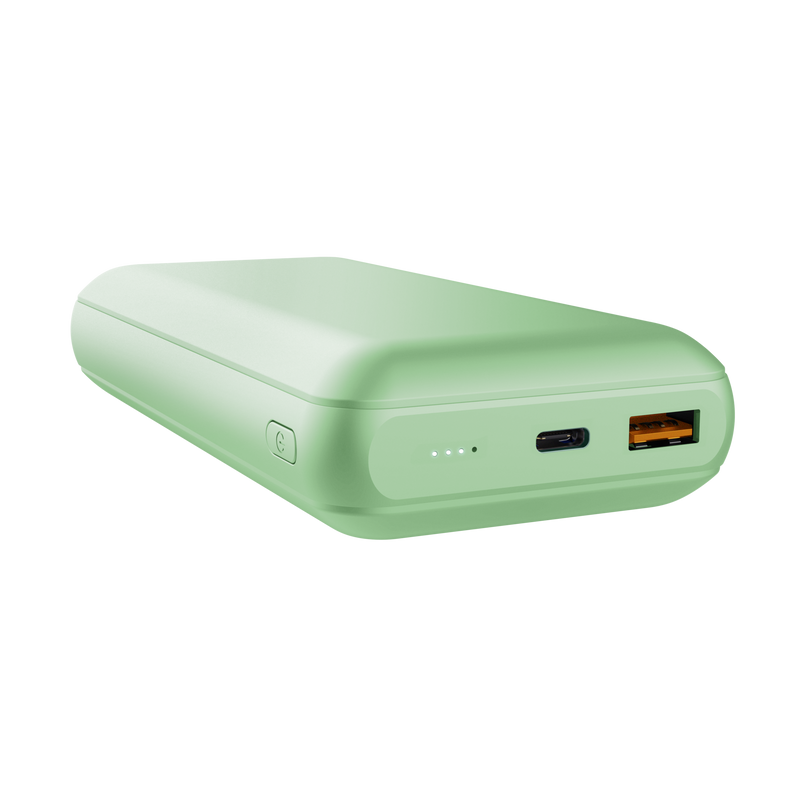 Trust Redoh Powerbank 20000mAh - USB, Tipo C - Carga Rapida - Color Verde