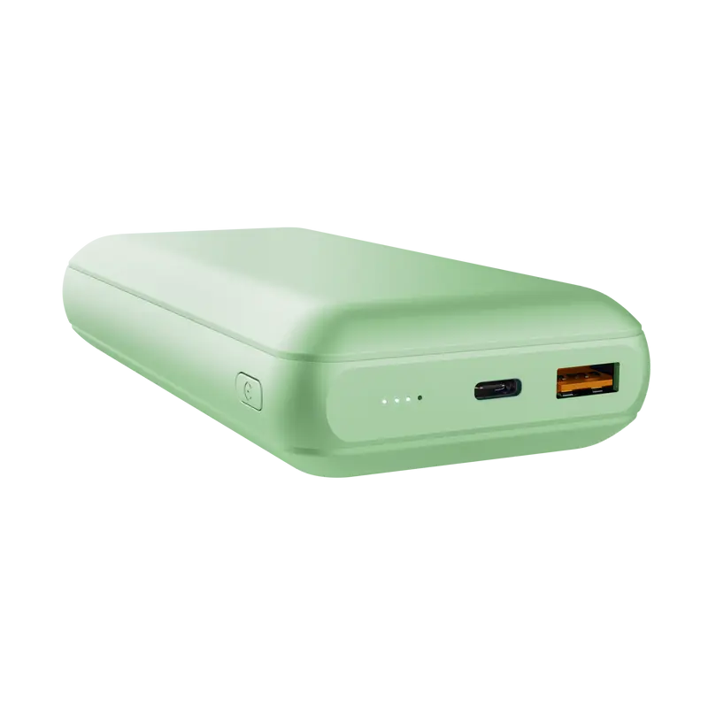 Trust Redoh Powerbank 20000mAh - USB, Tipo C - Carga Rapida - Color Verde