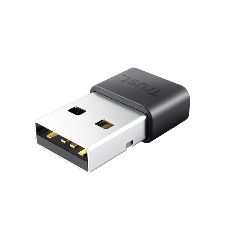 Trust Adaptador Bluetooth 5.3 - Alcance de 10M - Bajo Consumo de Energia - Velocidad de Transferenci