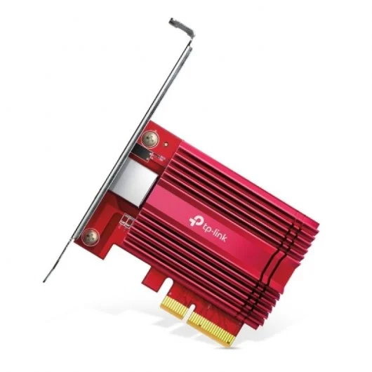TP-Link TX401 Adaptador de red PCIe 3.0 - Conexion en Red de 10GB - Incluye Cable Ethernet CAT6A de 