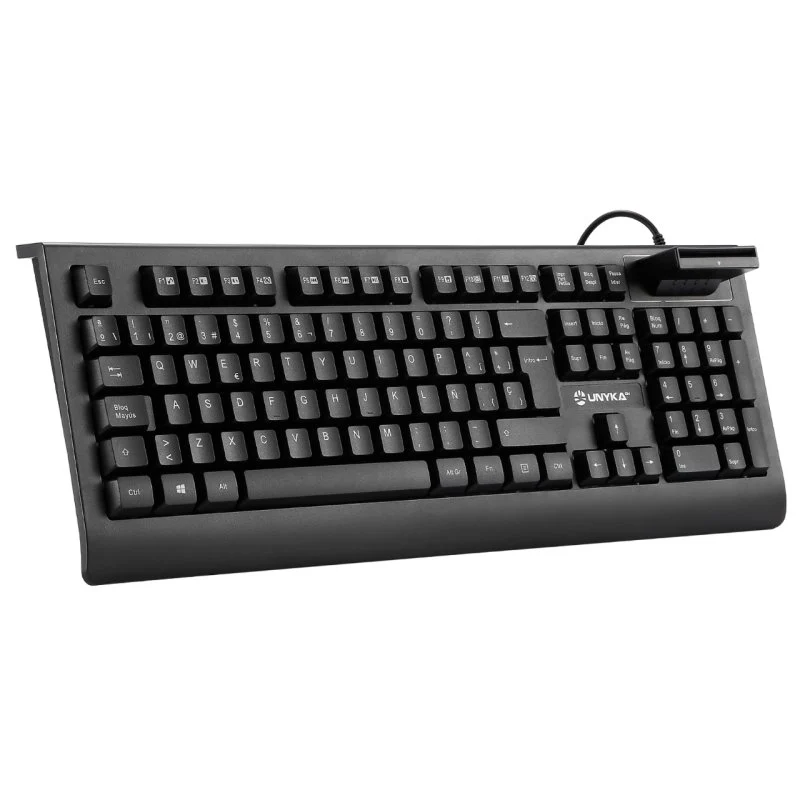 Unykach KB918 Teclado USB con Lector Inteligente de Tipo PC/SC 2.0 como DNIe o Tarjeta Sanitaria - I