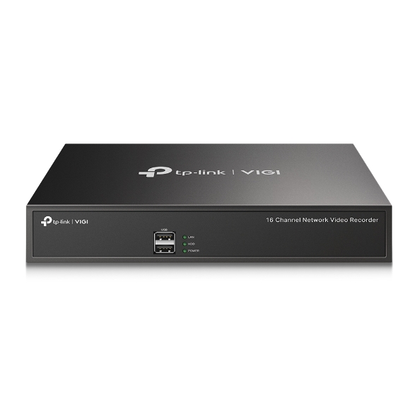 TP-Link VIGI NVR1016H Grabador de Video en Red PoE+ de 16 Canales - Video H.265+ - Monitorizacion Re