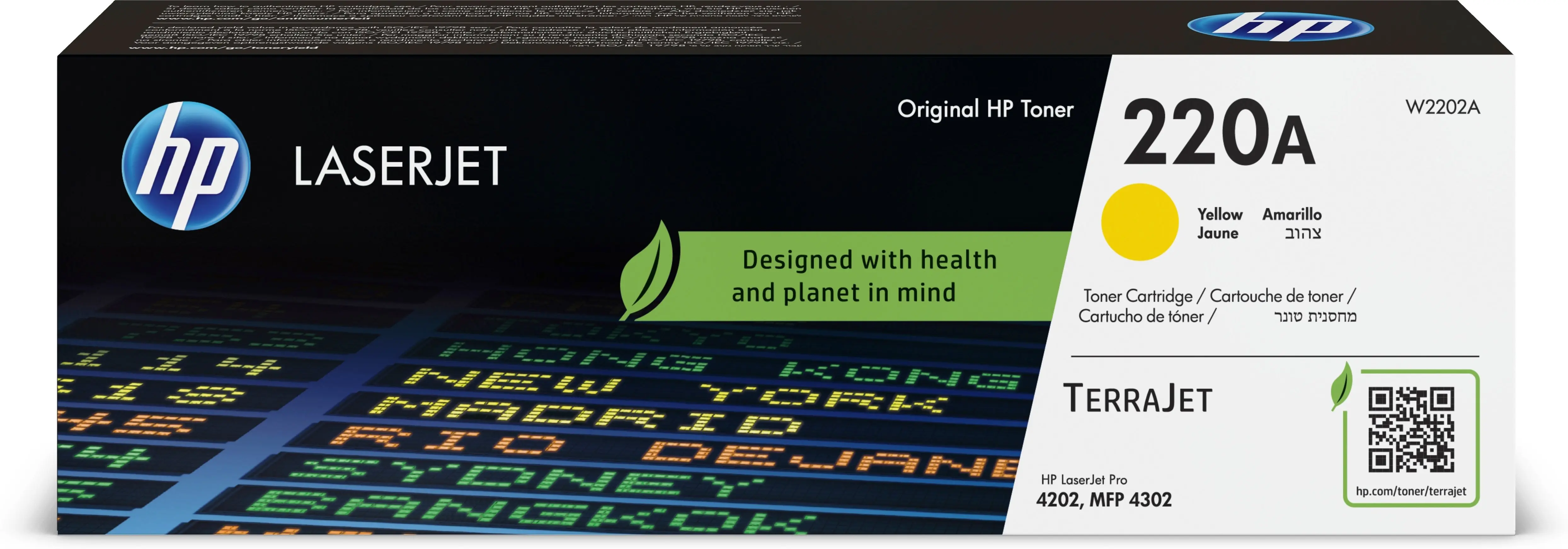 HP W2202A Amarillo Cartucho de Toner Original - 220A