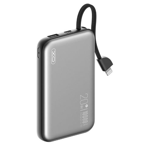 XO Powerbank 10000Mah - Carga Inalambrica - Salida USB-C 20W - Facil de Transportar - 600 Ciclos de 