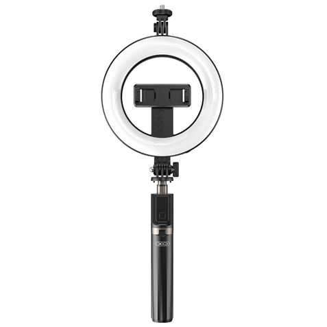 XO Tripode + Palo Selfie Bluetooth + Luz SS12 - Color Negro