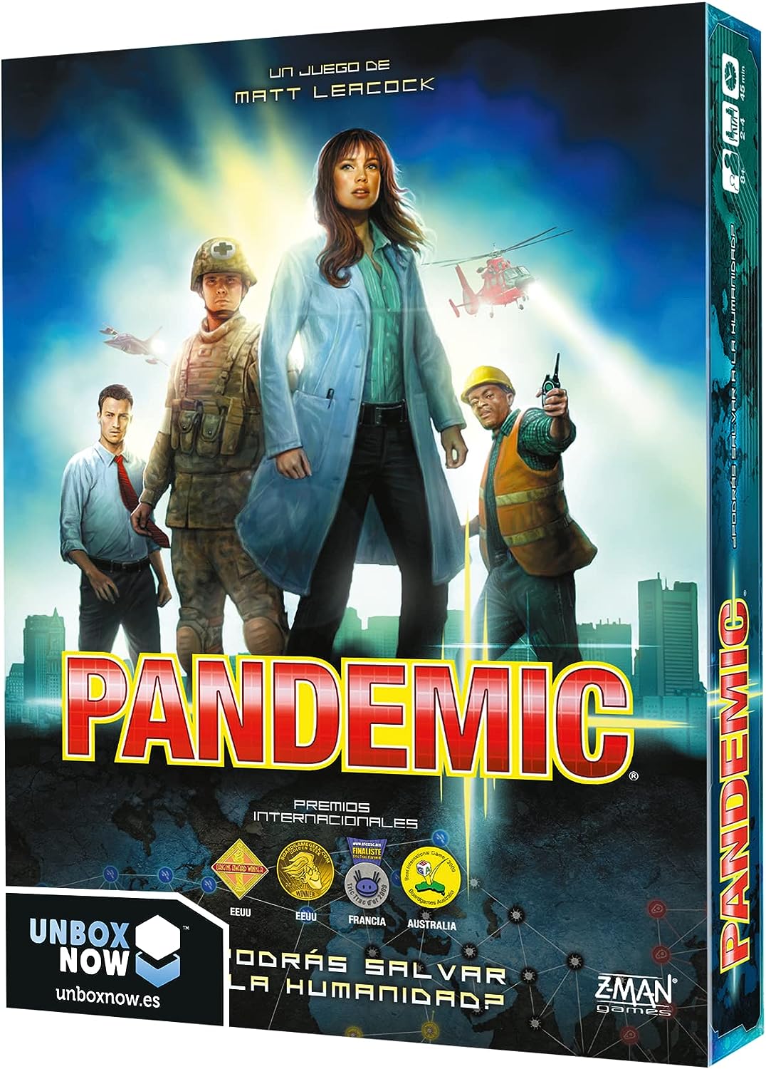 Pandemic Juego de Tablero - Tematica Medicina - De 2 a 4 Jugadores - A partir de 8 Aos - Duracion 4