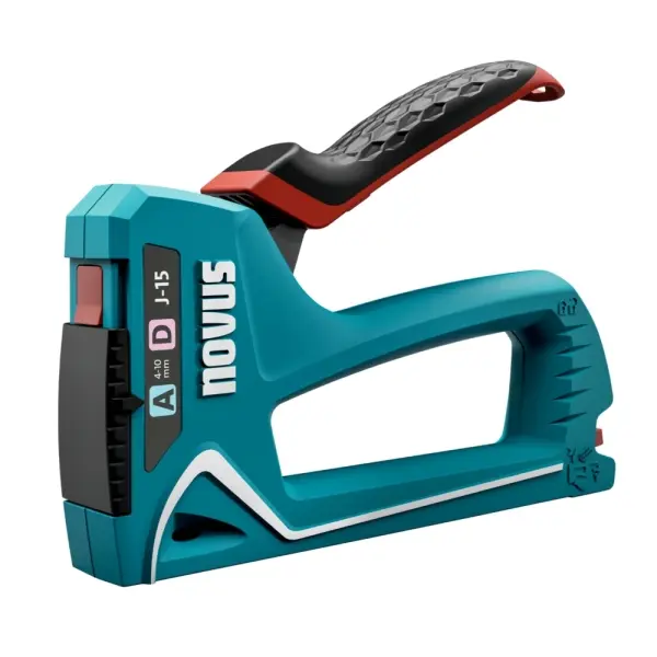 Novus J15 Clavadora/Grapadora - Para Grapas de 4 a 10mm - Cambio de grapa Mediante Mecanismo de Desp