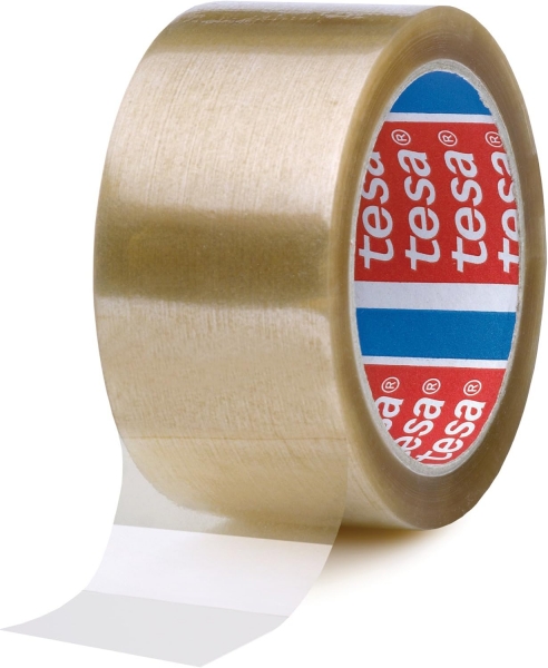 Tesa 4089 Precinto de Embalar 50mm x 132 Metros - Fabricado en Polipropileno - Adhesivo de Caucho Na