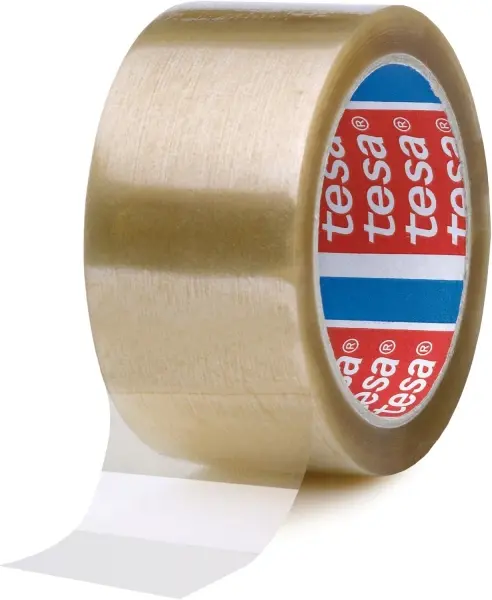Tesa 4089 Precinto de Embalar 50mm x 132 Metros - Fabricado en Polipropileno - Adhesivo de Caucho Na