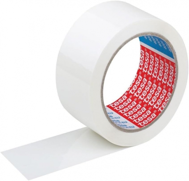 Tesa 4089 Precinto de Embalar 50mm x 132 Metros - Fabricado en Polipropileno - Adhesivo de Caucho Na