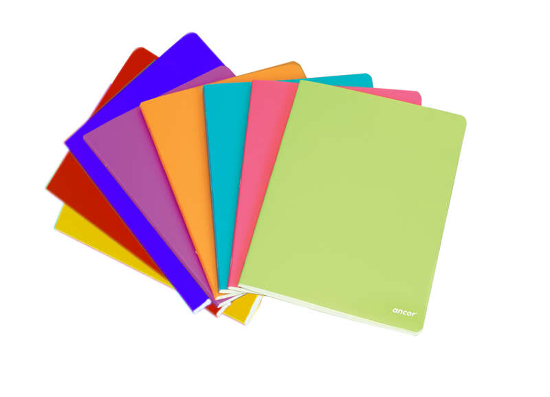 Ancor Classic Stripes Libreta Tama�o A4 Cuadriculado 5x5mm - 48 Hojas 90gr - Tapa Polipropileno - Co