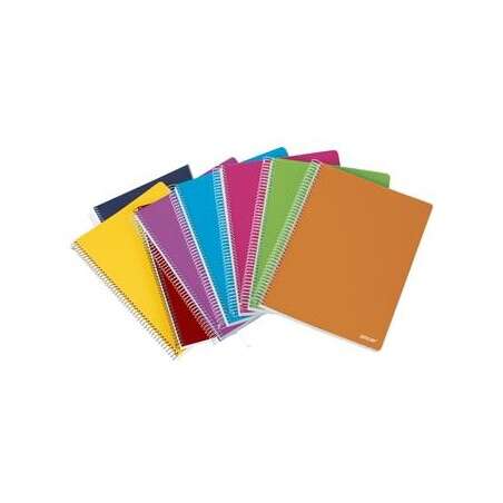 Ancor Classic Stripes Cuaderno Espiral Tama�o Folio Pautado Horizontal - 80 Hojas 90gr - Tapa de Pla
