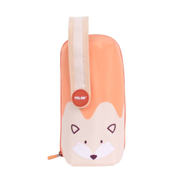 Milan Fun Animals Pack de 4 Estuches con Contenido de Serie - Contenido: Goma de Borrar, 2 Sacapunta