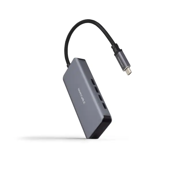 Nanocable Hub USB-C 3.2 con 4x Puertos USB-C 3.2 - Velocidad de Transferencia de hasta 5Gbps - Cable