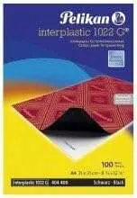 Pelikan Paquete de 10 Papel Carbon Interplastic 1022G - Ideal para Copias Precisas y Limpias - Color