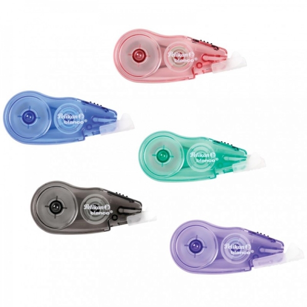 Pelikan Fancy Roller Mini Corrector 5mmx6m - Tapon para Proteger la Punta - Tornillo de Ajuste - Emp