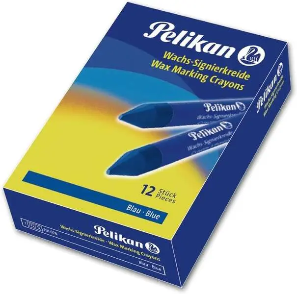 Pelikan Pack de 12 Ceras para Marcar - Resistente al Agua - Facil de Borrar - Ideal para Resaltar Te