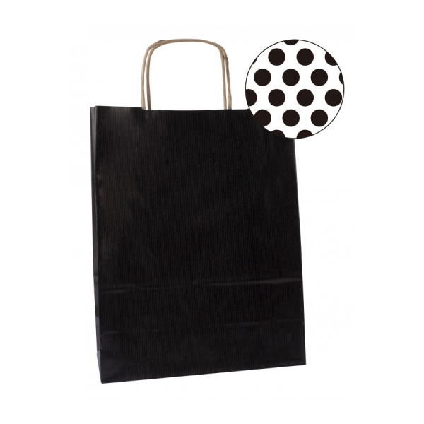 Apli Pack de 50 Bolsas Kraft - Alta Resistencia - Asas Rizadas - Reutilizables y Reciclables - Color