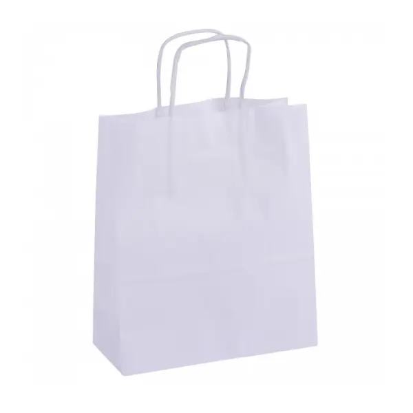 Apli Pack de 50 Bolsas Kraft - Alta Resistencia - Asas rizadas - Reutilizables y reciclables - Color