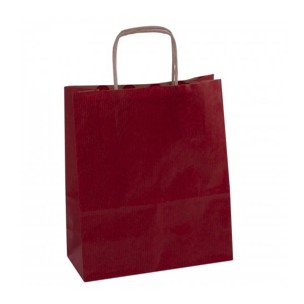 Apli Pack de 50 Bolsas Kraft - Alta Resistencia - Asas rizadas - Reutilizables y reciclables - Color