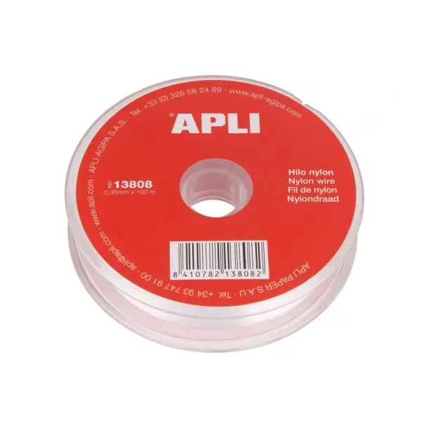 Apli Bobina de Cuerda de Nylon - Alta Calidad - Resistente y Duradero - Ideal para Bricolaje, Jardin