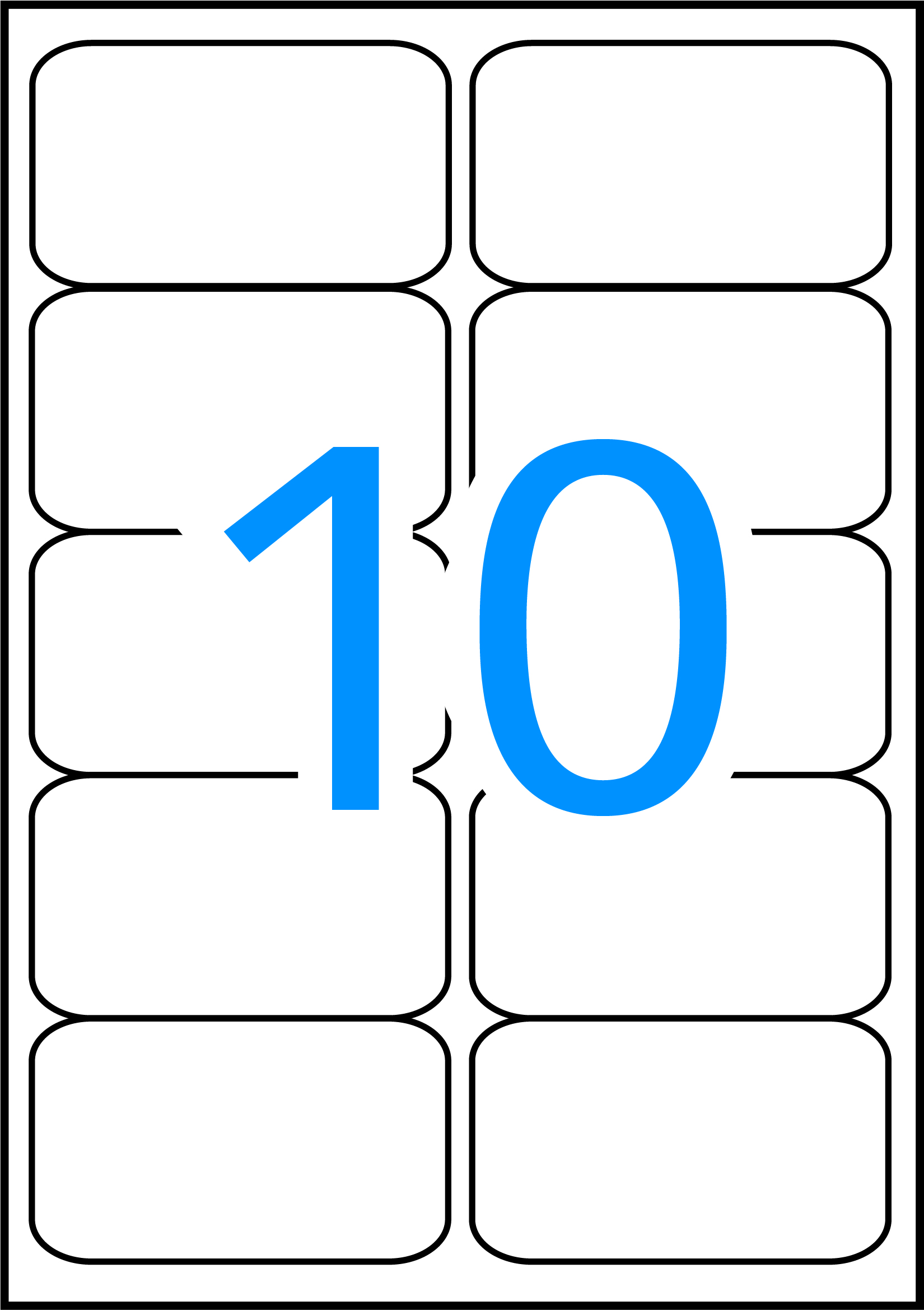 Apli Etiquetas Blancas Resistentes Intemperie 99.1 x 57mm 20 Hojas