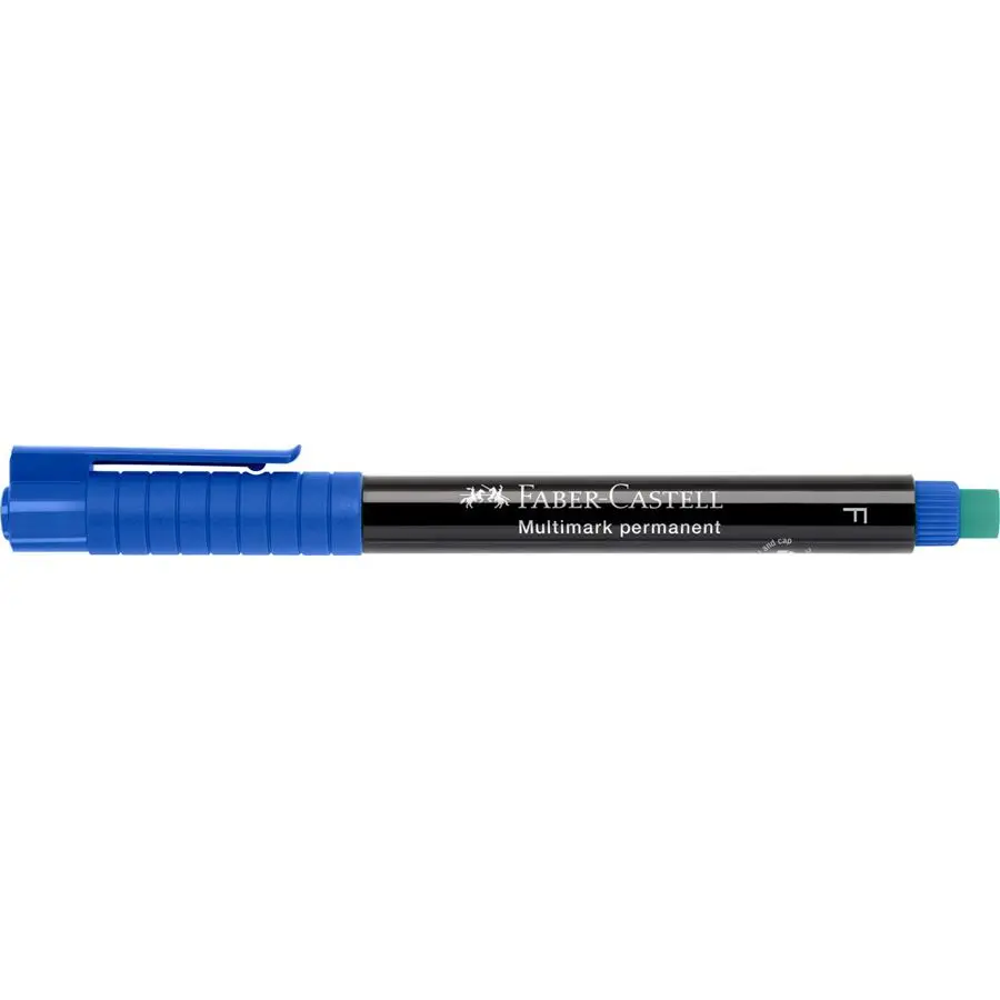 Faber-Castell Multimark Rotulador Permanente - Ancho de Trazo 0.6mm - Goma de Borrar Integrada - Res