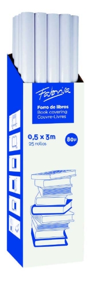 Fabrisa Rollo de Forro para Libros 80� 0.5x3m - Polipropileno - Alta Resistencia a Ara�azos y Marcas