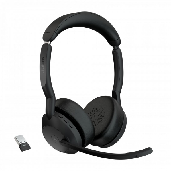 Jabra Evolve2 55 MS Stereo Auriculares con Microfono Bluetooth - Cancelacion de Ruido - Autonomia ha
