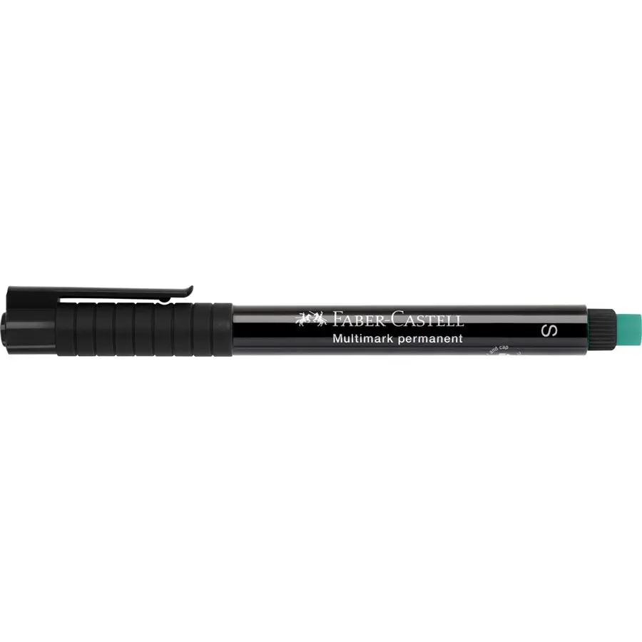 Faber-Castell Multimark Rotulador Permanente - Ancho de Trazo 0.4mm - Goma de Borrar Integrada - Res