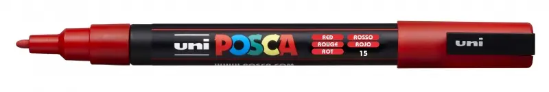 Posca PC-3M Marcador de Pintura - Punta Conica 0.9-1.3mm - Tinta Base al Agua - Resistente a la Luz 