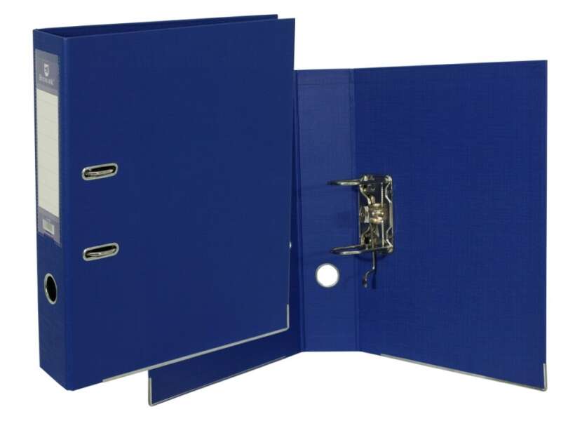 Bismark Archivador A-Z PVC A4 Lomo 75mm - Gran Resistencia - Tarjetero en el Lomo - Cartoneras Metal