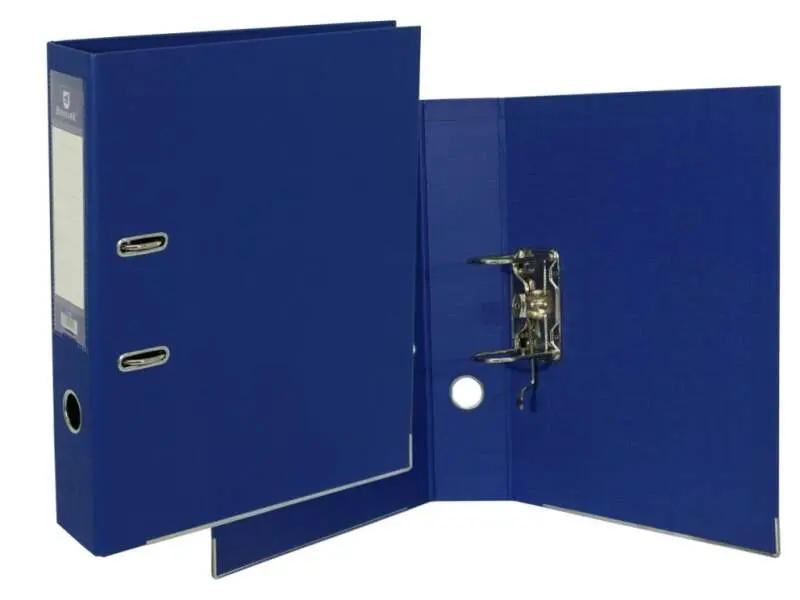 Bismark Archivador A-Z PVC A4 Lomo 75mm - Gran Resistencia - Tarjetero en el Lomo - Cartoneras Metal