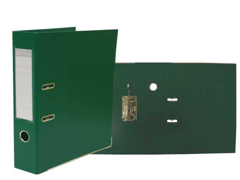 Bismark Archivador A-Z PVC A4 Lomo 75mm - Gran Resistencia - Tarjetero en el Lomo - Cartoneras Metal