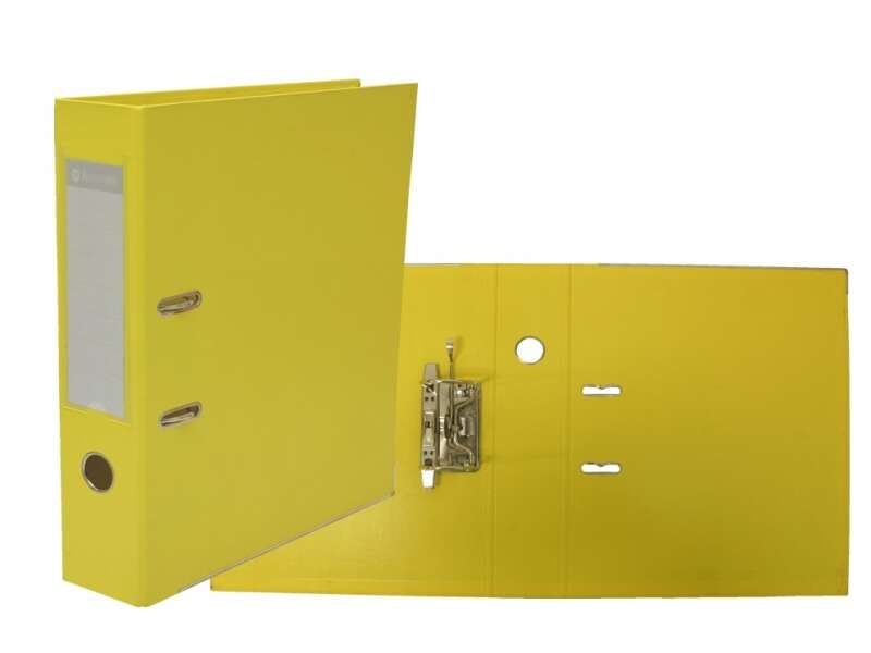 Bismark Archivador A-Z PVC A4 Lomo 75mm - Gran Resistencia - Tarjetero en el Lomo - Cartoneras Metal