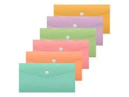 Bismark Sobre Portadocumentos - Medidas 240x125mm - Cierre de Broche - Fabricado en Polipropileno - 