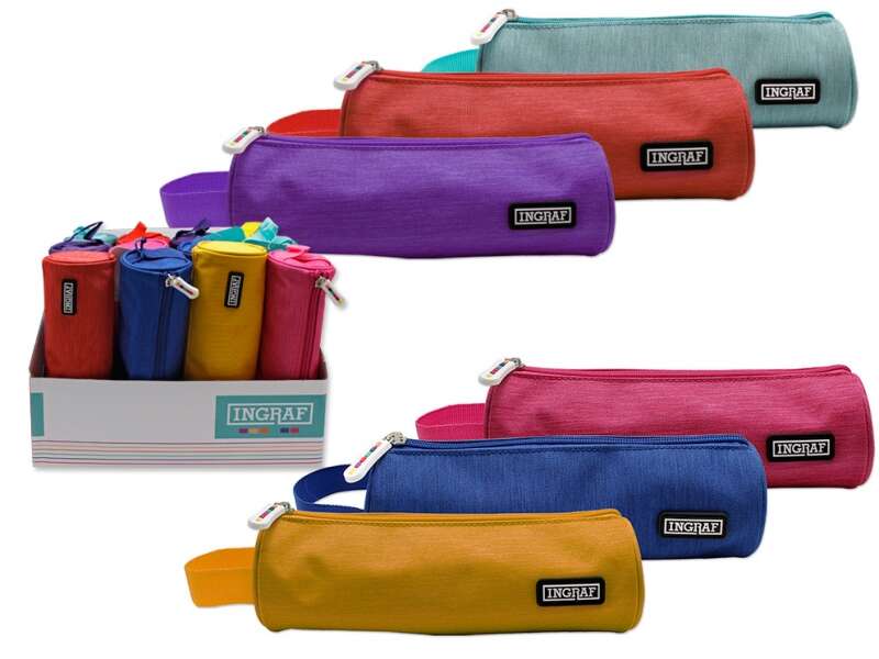 Ingraf Mediterraneo Portatodo Redondo - Dise�o Elegante - Material Resistente - Cierre Seguro - Idea