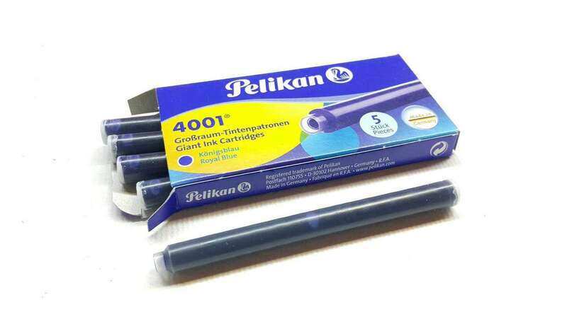 Pelikan 4001 GTP/5 Pack de 5 Cartuchos Largos - Tinta de Alta Calidad - Compatible con Plumas Estilo