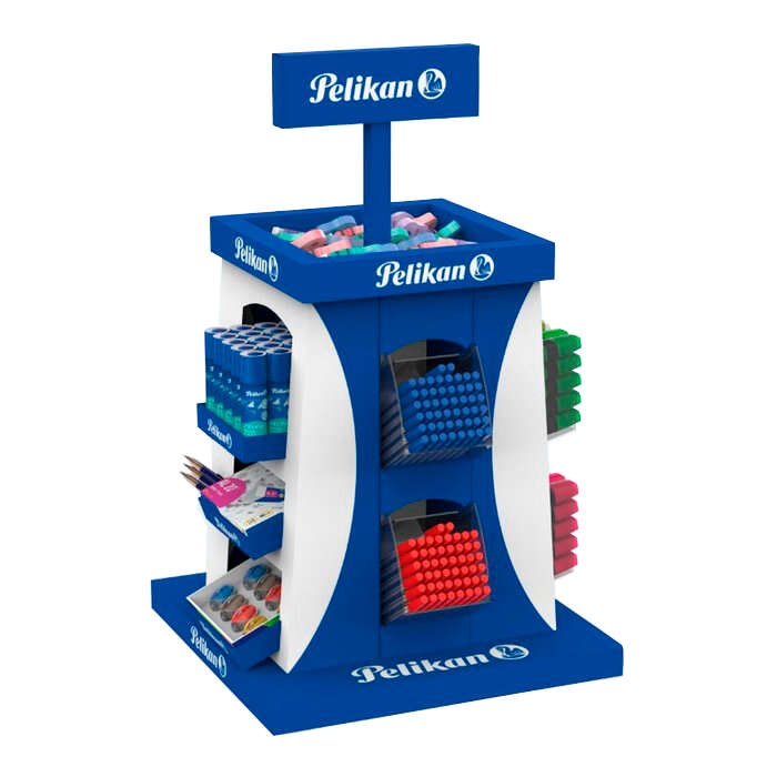 Pelikan Expositor Escolar de 364 Unidades - Lapices de Grafito - Sacapuntas - Gomas - Corrector - Pe