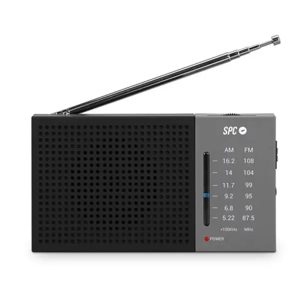SPC Jetty Lite Radio Portatil Analogica FM/AM - Entrada Jack 3.5mm - Antena Telescopica - Alimentaci