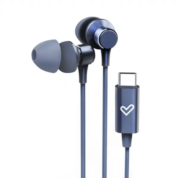 Energy Sistem Metallized Auriculares con cable Tipo C - Microfono - Controlador de 3 Botones - Funda