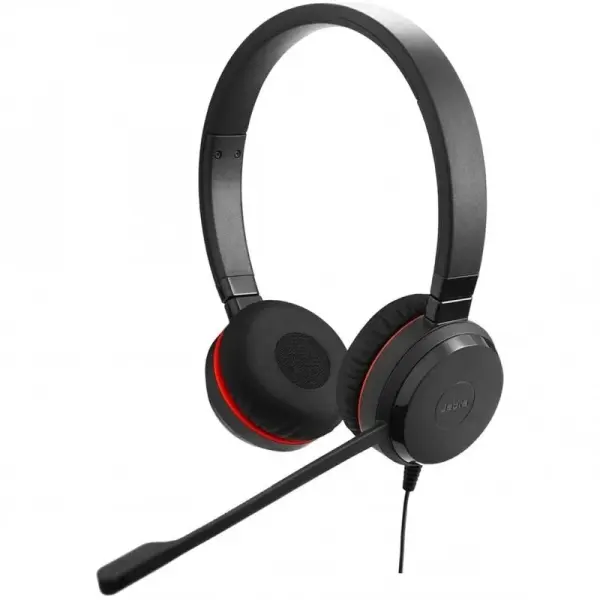 Jabra Evolve 30 UC Auriculares con Microfono - Conectividad Flexible USB o 3.5mm - Cancelacion de Ru