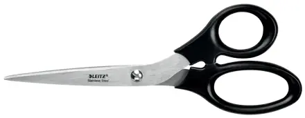 Leitz Tijeras de Acero Inoxidable 20cm - Agarre Ergonomico - Color Negro