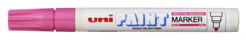 Uni-ball PX-20 Paint Marker - Marcador de Pintura - Punta Acrilica de Bala 2.2-2.8mm - Permanente en