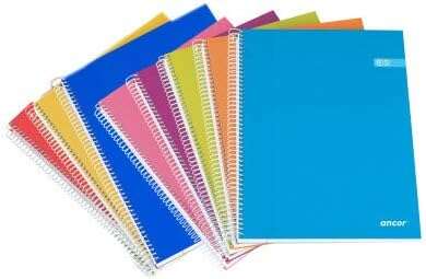 Ancor Classic Stripes Cuaderno Espiral Tama�o Folio Raya Horizontal - 80 Hojas 90gr - Tapa de Carton